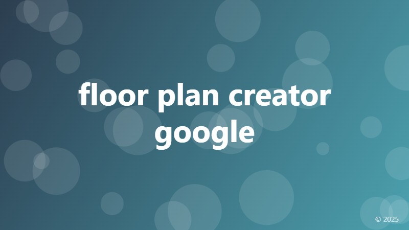 floor plan creator google