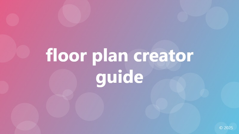 floor plan creator guide