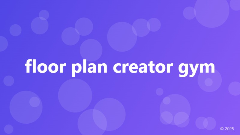 floor plan creator gym