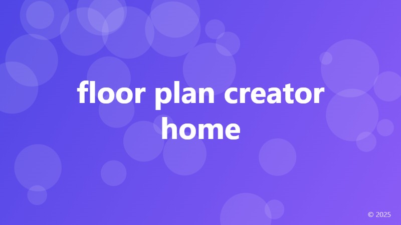 floor plan creator home
