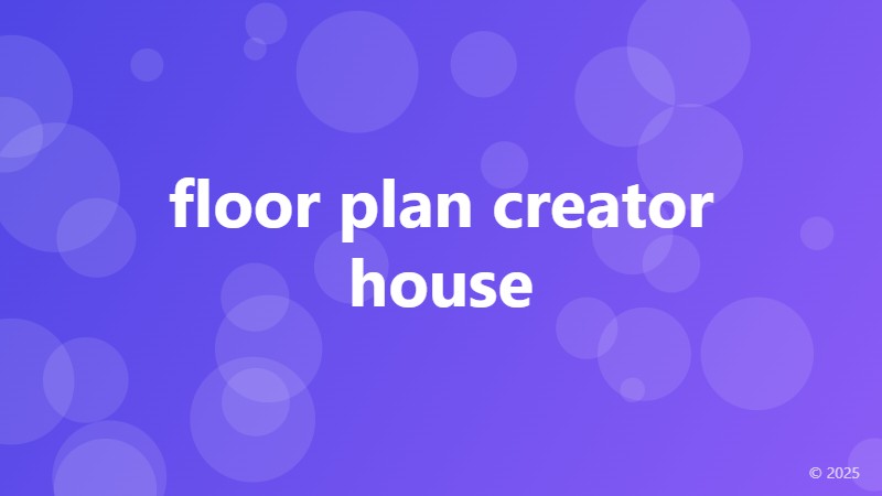 floor plan creator house