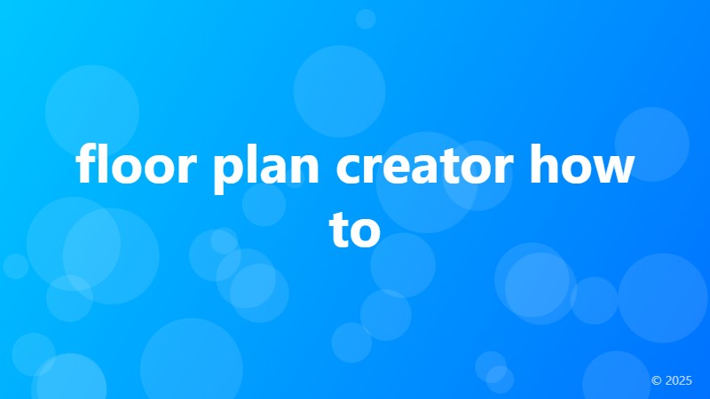 floor plan creator how to