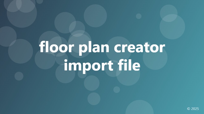 floor plan creator import file