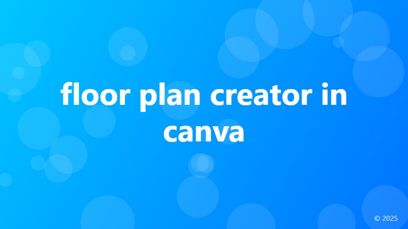 floor plan creator in canva