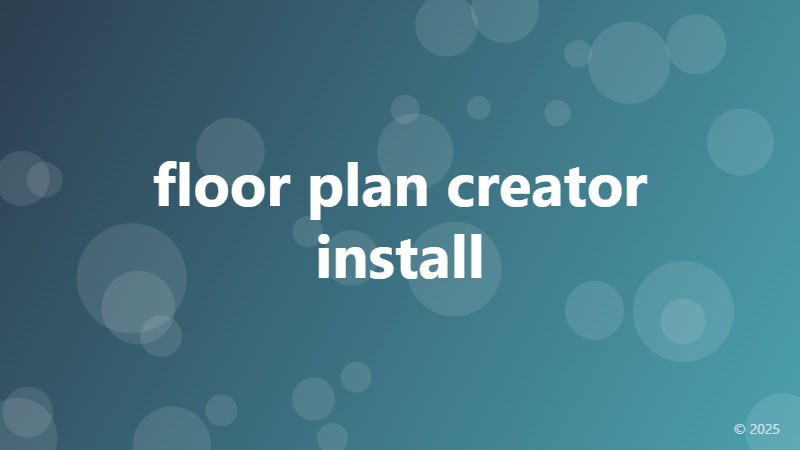 floor plan creator install