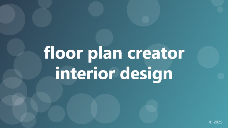 floor plan creator interior design