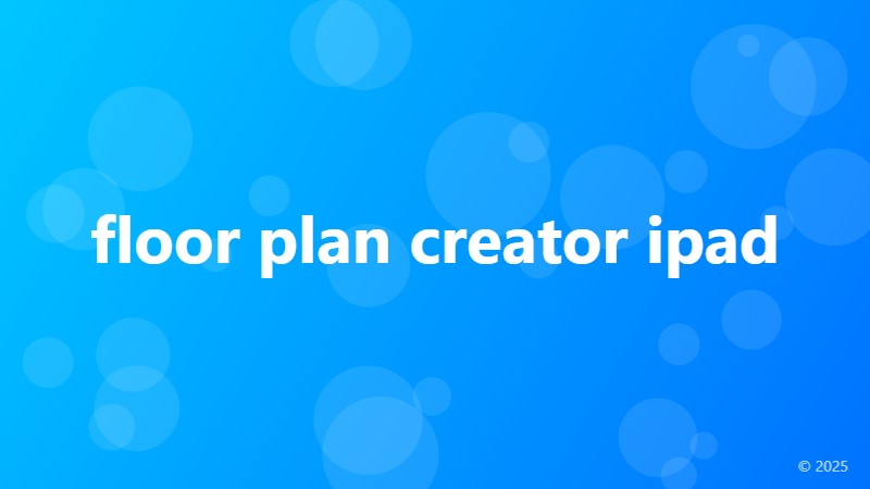 floor plan creator ipad