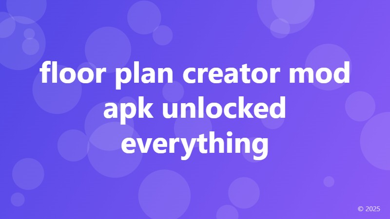 floor plan creator mod apk unlocked everything