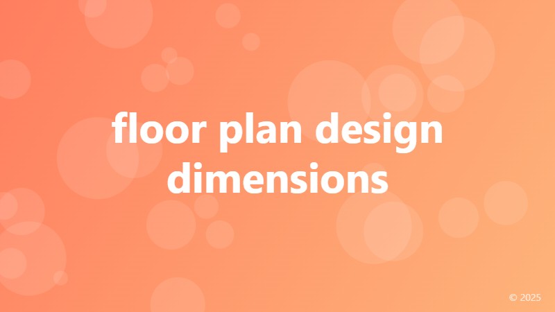 floor plan design dimensions