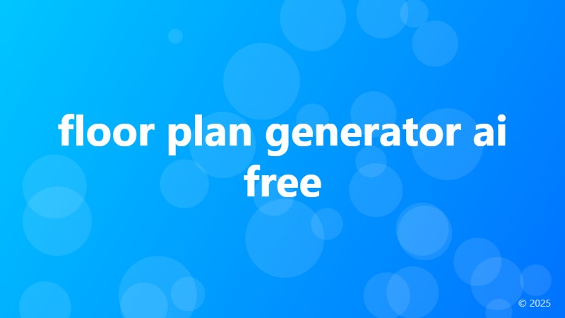 floor plan generator ai free