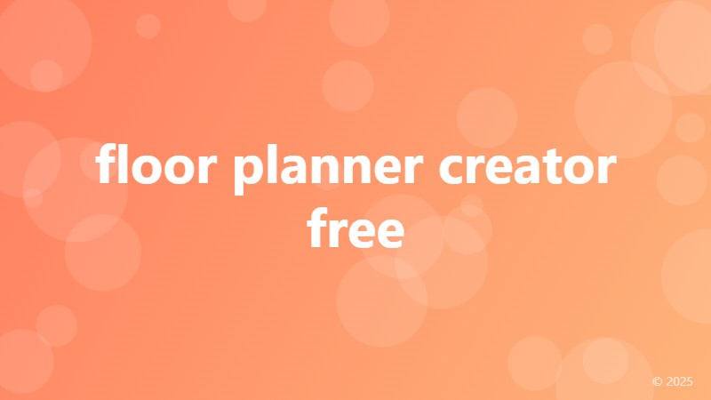 floor planner creator free