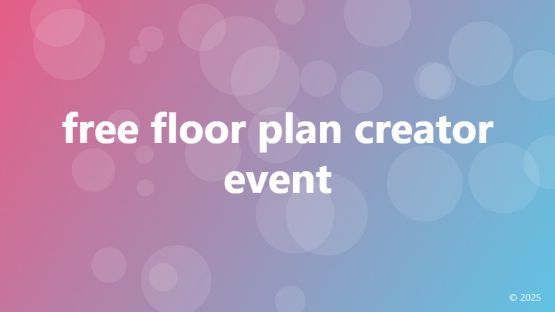 free floor plan creator event