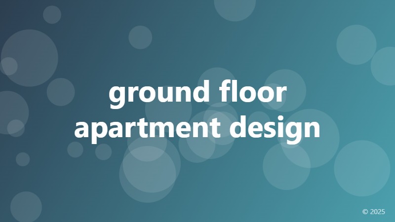 ground floor apartment design