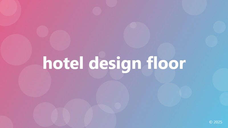 hotel design floor